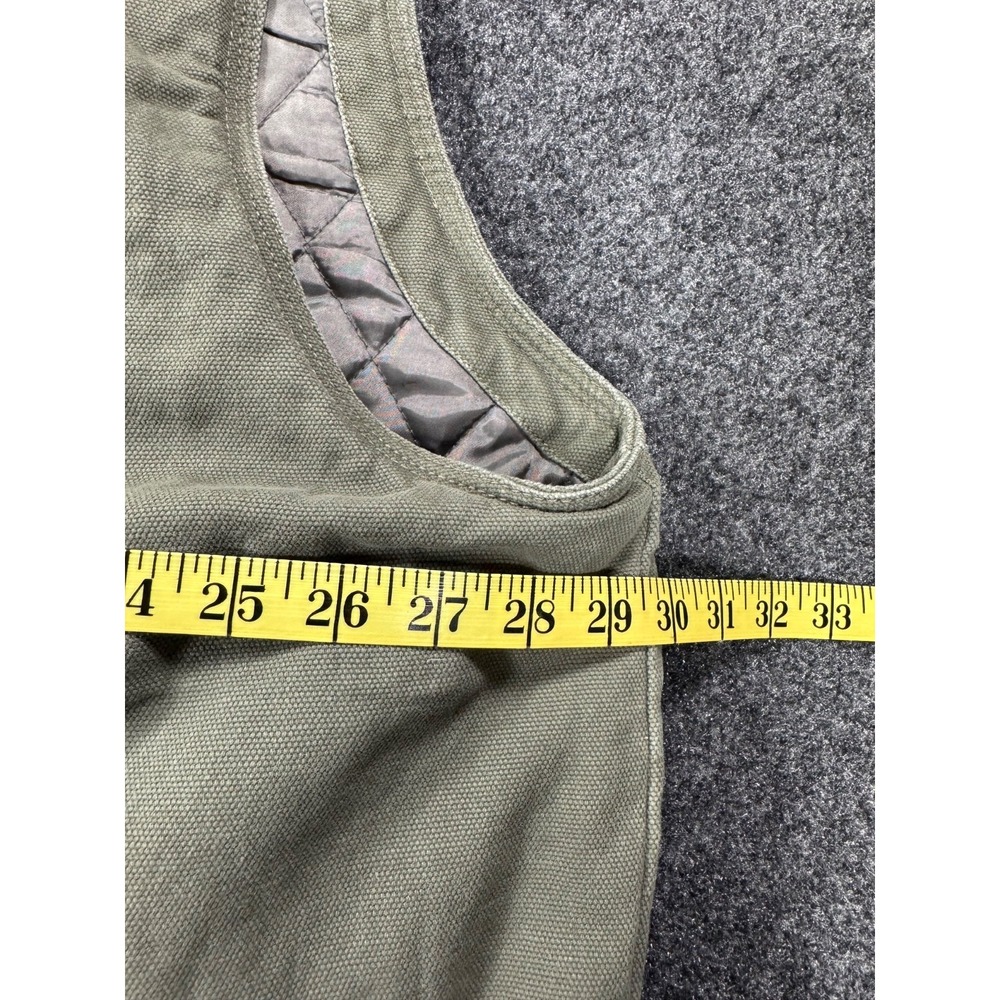 Legendary Whitetails Duck Canvas Quilted Lined Work Vest Green 3XT Tall - Picture 4 of 6